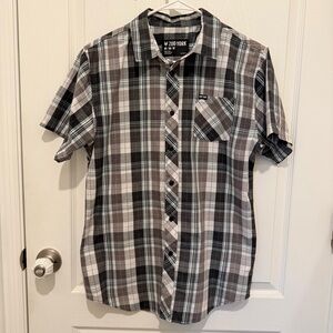 Zoo York Men's Checkered Black and Gray Shirt